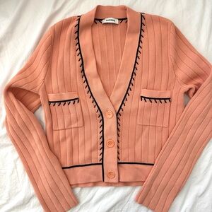 Sandro Pink Cardigan Sweater